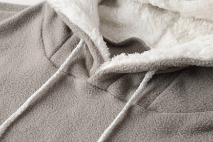 Sweatshirt With Pockets – Women’s Casual Solid Cat Lover Hoodie - www.Shopthatapp.com