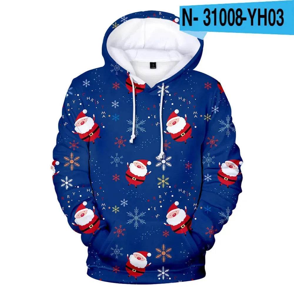 New Funny Christmas Printed Hoodie sweatshirt - www.Shopthatapp.com