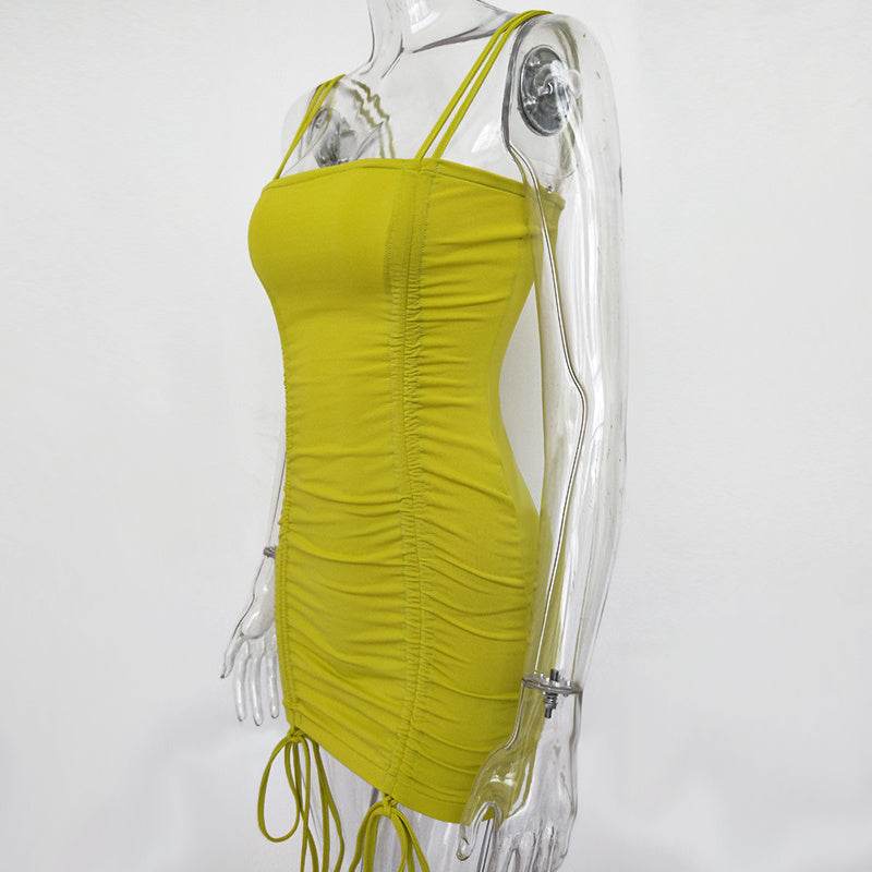 Articat Spaghetti Strap Sexy Backless Women Summer Dress Strapless Bodycon Bandage Party Dresses Vestidos Club Mini Dress - www.Shopthatapp.com