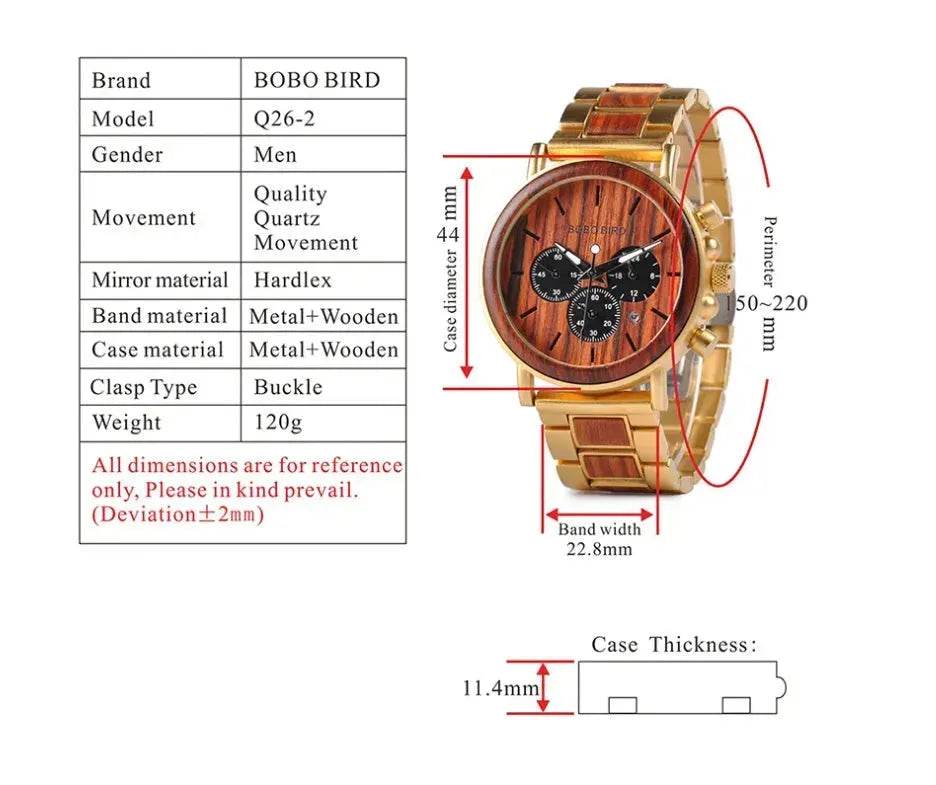 Luxury Wooden Watch - www.Shopthatapp.com