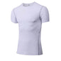 Solid color quick-drying bottoming short sleeve fitness t-shirt top - www.Shopthatapp.com