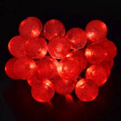 Crystal solar power of the led lamp string lights christmas lights solar garden outdoor decoration for christmas - www.Shopthatapp.com