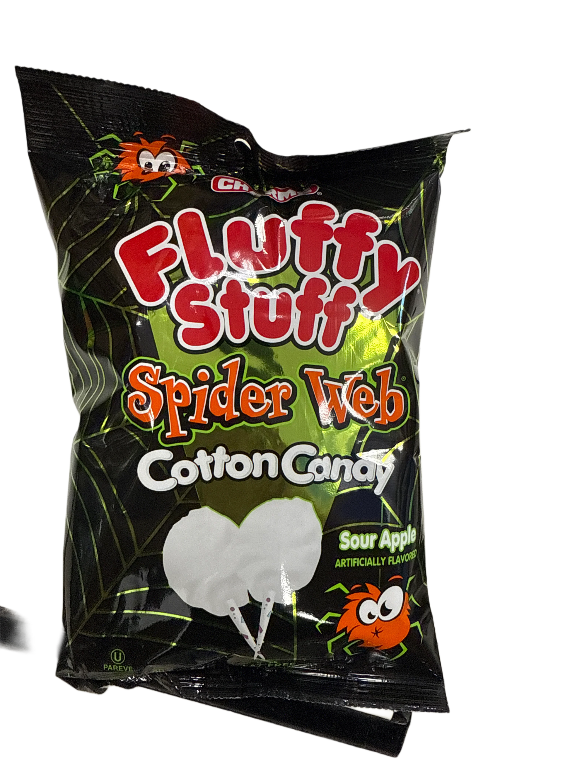 Charms Halloween Spiders Web Cotton Candy Sour Apple Flavour 60G - U.S Edition - www.Shopthatapp.com