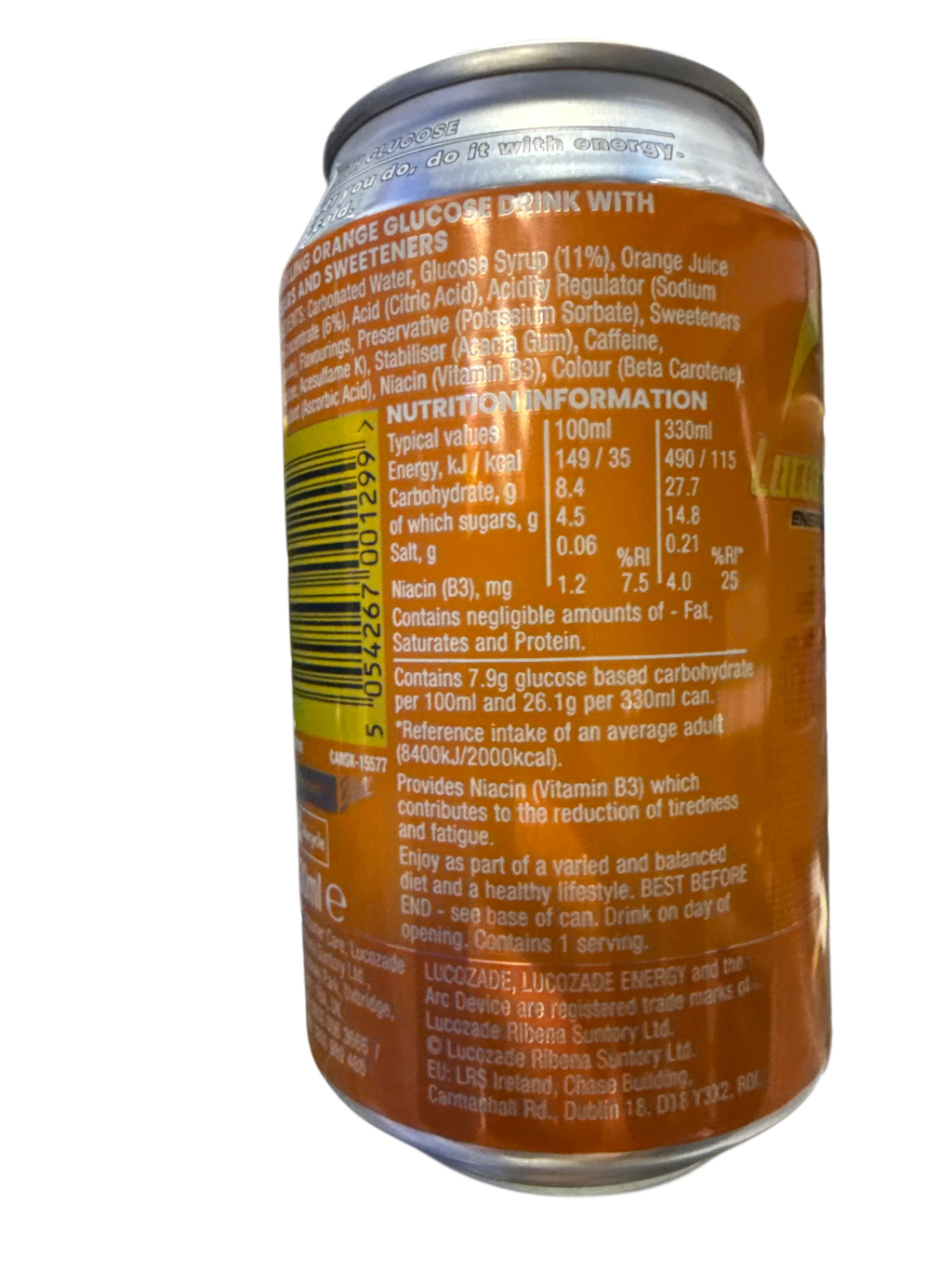 Lucozade Orange Flavoured Energy Drink 330ML - U.K Edition - www.Shopthatapp.com