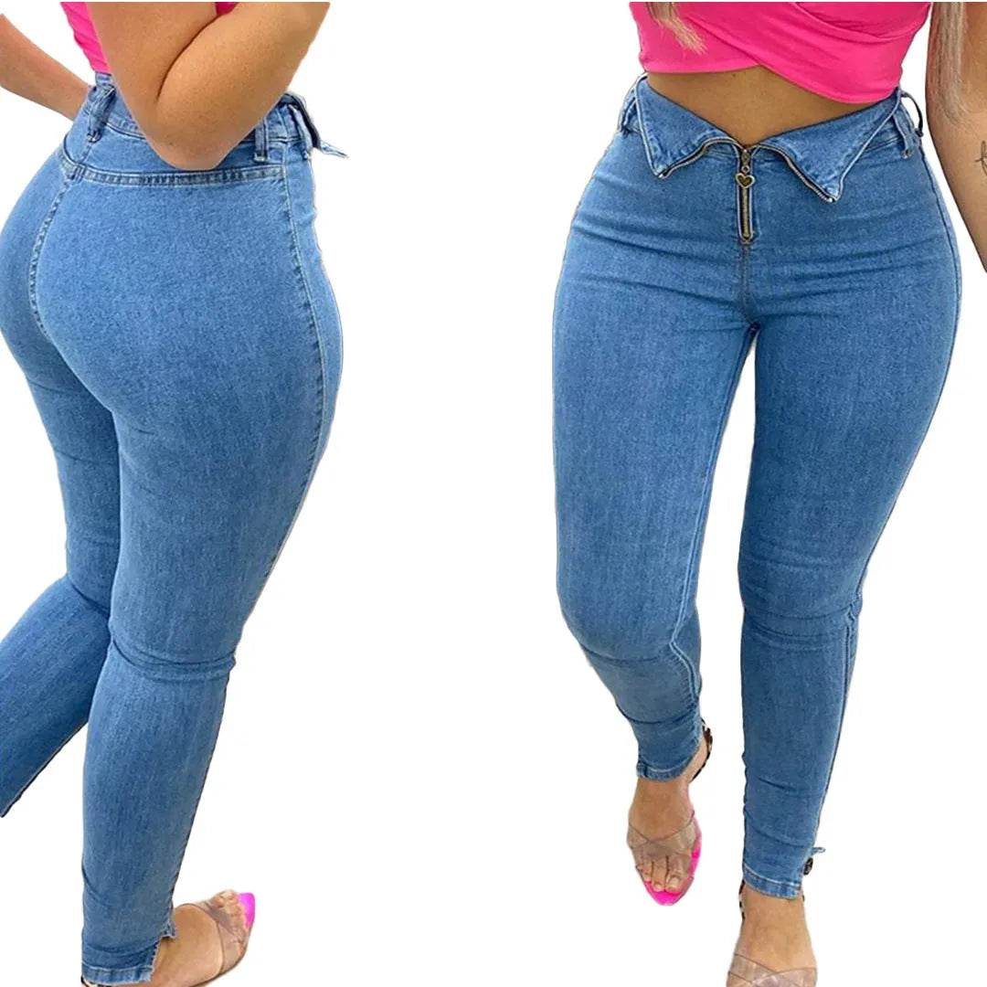 Fashion casual jeans with jeans - www.Shopthatapp.com