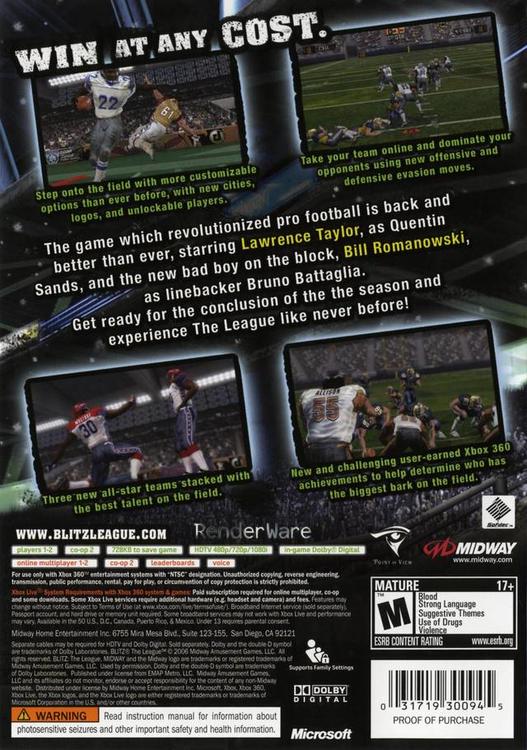 BLITZ THE LEAGUE (usagé) - www.Shopthatapp.com