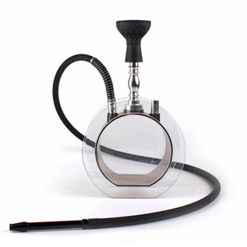 Acrylic round pot hookah set - www.Shopthatapp.com