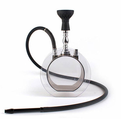 Acrylic round pot hookah set - www.Shopthatapp.com