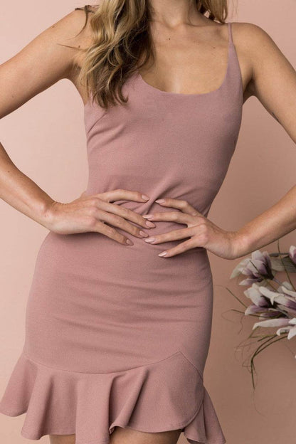 New Ruffles Trumpet Dress Women Sleeveless Spaghetti Strap Slim Summer Dress Party Short Dresses Vestidos - www.Shopthatapp.com