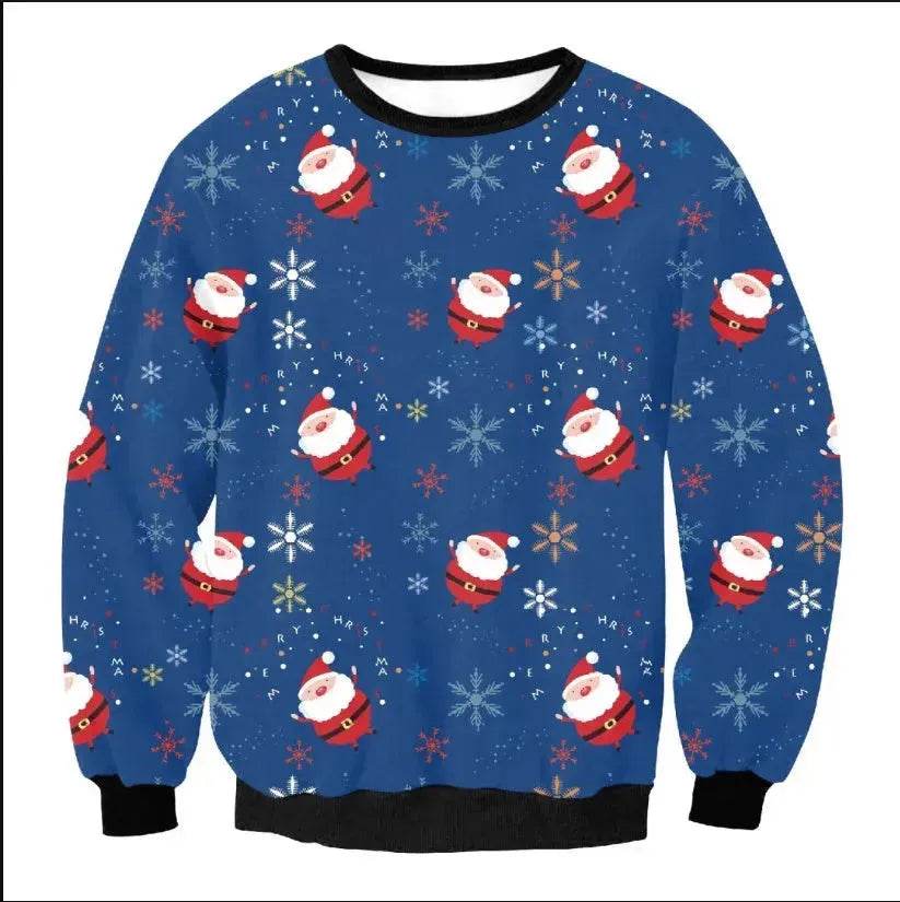 UGLY CHRISTMAS SWEATER Vacation Santa Elf Funny Womens Men Sweaters Tops Autumn Winter Clothing - www.Shopthatapp.com