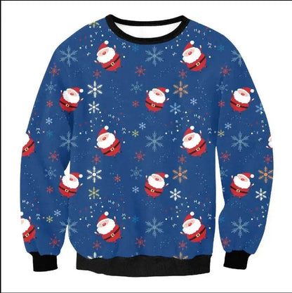 UGLY CHRISTMAS SWEATER Vacation Santa Elf Funny Womens Men Sweaters Tops Autumn Winter Clothing - www.Shopthatapp.com
