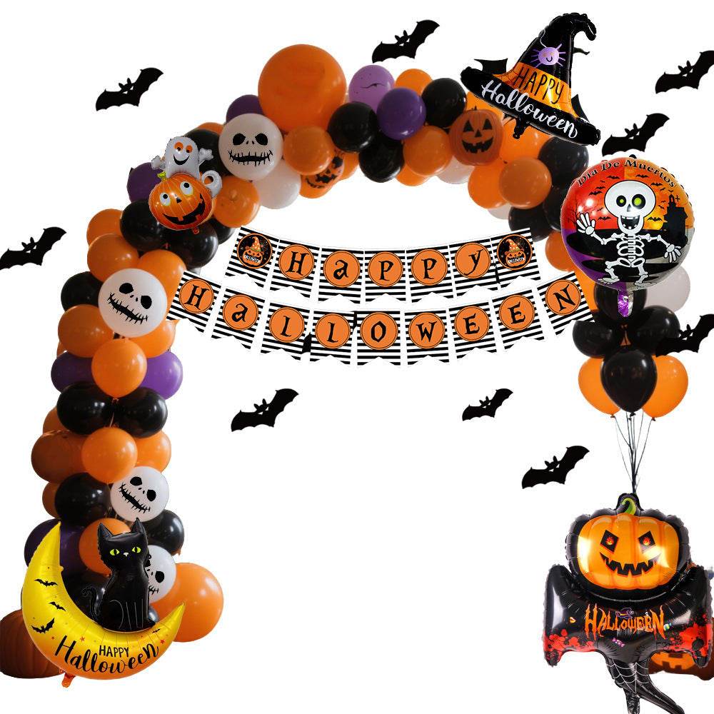 Halloween Hanging Flag Balloon Set Party Decoration Supplies - www.Shopthatapp.com