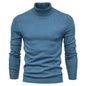 Men's Plain Slim Pullover Polo Sweatshirt Turtleneck Sweater Winter Casual Tops Men - www.Shopthatapp.com