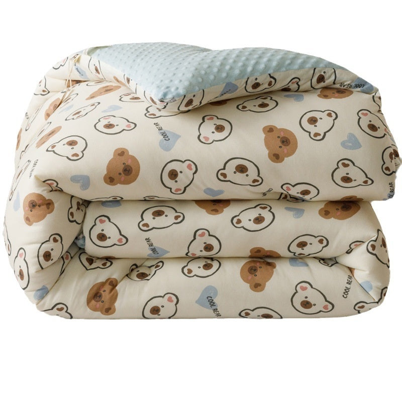 Beanie Velvet Quilt Soybean Fiber Duvet Insert Autumn And Winter - www.Shopthatapp.com