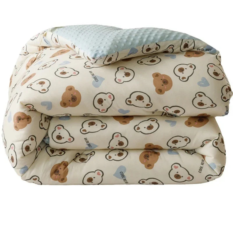 Beanie Velvet Quilt Soybean Fiber Duvet Insert Autumn And Winter - www.Shopthatapp.com