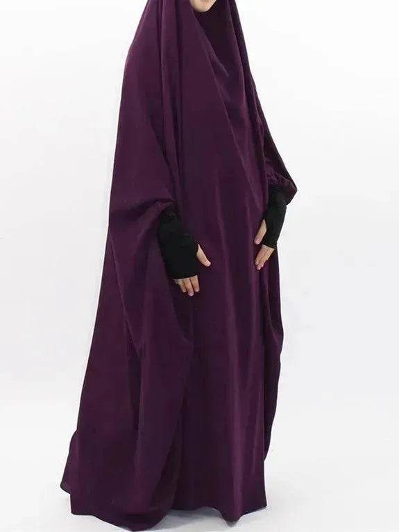 Abaya for Umrah Jalabiya for Women Plain Kaftan Abaya  Arabwear for Women - www.Shopthatapp.com