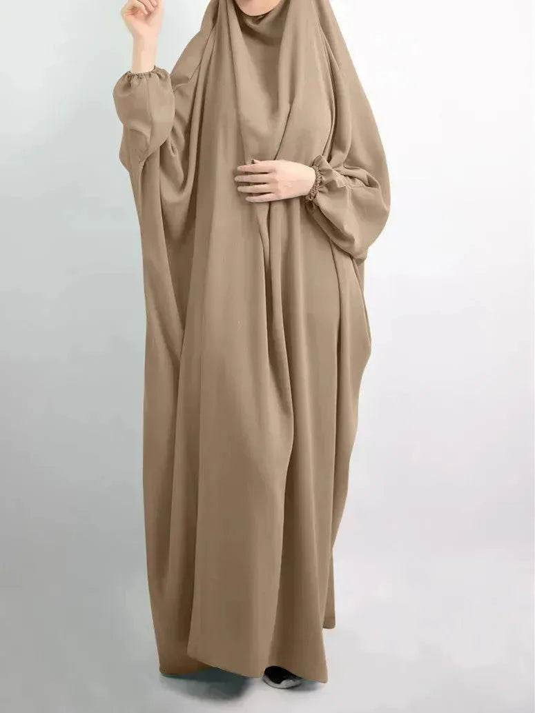 Abaya for Umrah Jalabiya for Women Plain Kaftan Abaya  Arabwear for Women - www.Shopthatapp.com