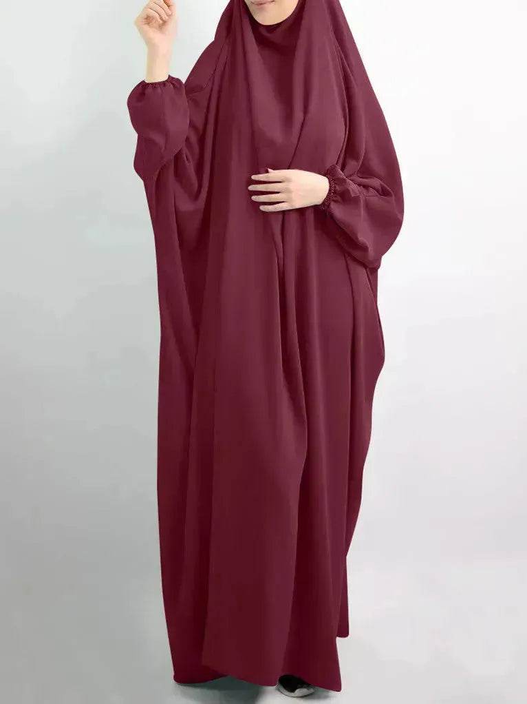 Abaya for Umrah Jalabiya for Women Plain Kaftan Abaya  Arabwear for Women - www.Shopthatapp.com