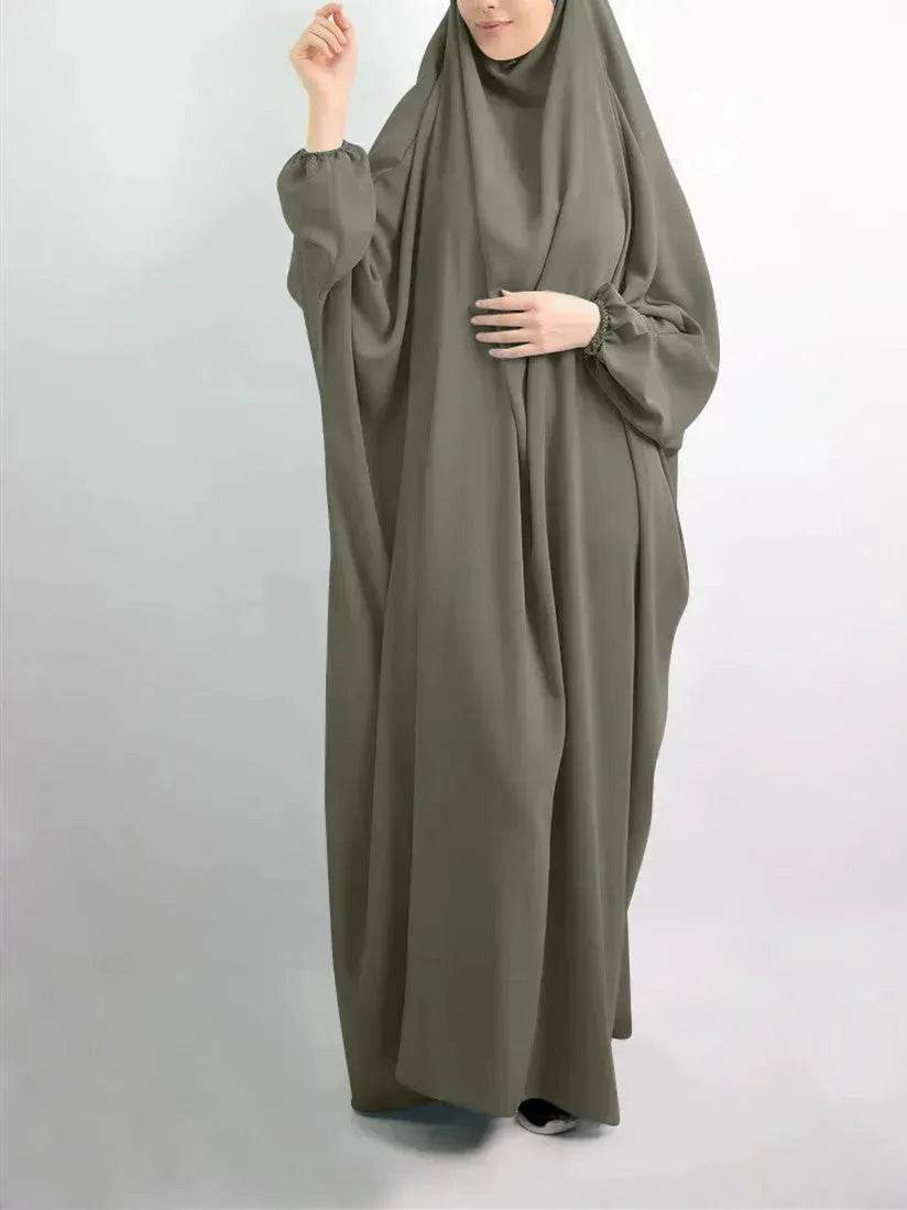 Abaya for Umrah Jalabiya for Women Plain Kaftan Abaya  Arabwear for Women - www.Shopthatapp.com