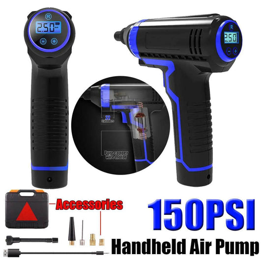 Wireless Charging Portable Multi-function Vehicle Household Electric Car Tire Handheld Air Pump - www.Shopthatapp.com