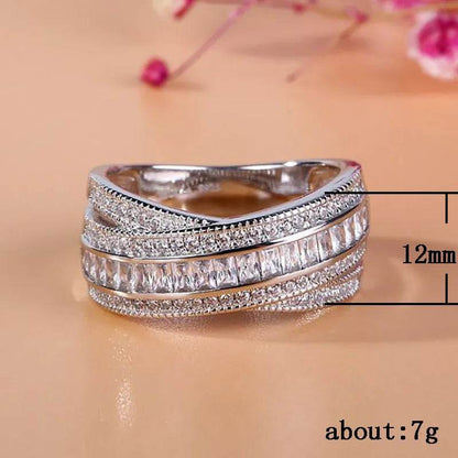 Fashion Temperament copper micro-set ladies ring - www.Shopthatapp.com