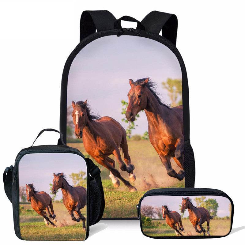 3 in 1 Matching Preschool Backpack Lunchbox Set Stationary Bag - www.Shopthatapp.com