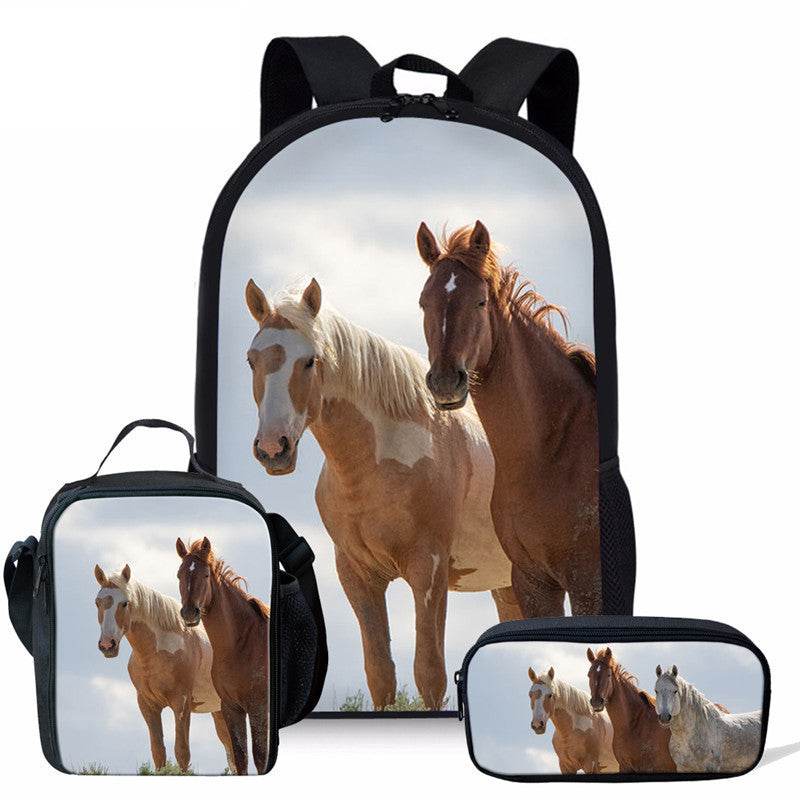 3 in 1 Matching Preschool Backpack Lunchbox Set Stationary Bag - www.Shopthatapp.com