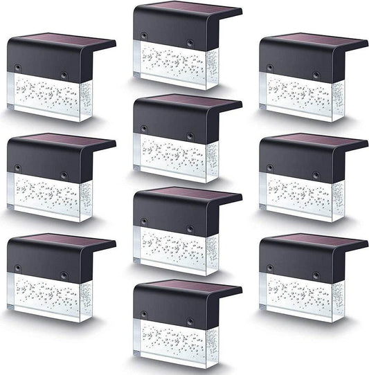 Waterproof New RGB LED Solar Light Step Fence Light - www.Shopthatapp.com