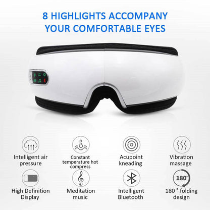 Smart eye massager mask