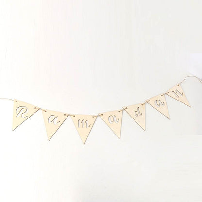 Wooden Crafts Hanging Pendants Eid Mubarak Home Ramadan Decorations - www.Shopthatapp.com