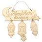 Wooden Crafts Hanging Pendants Eid Mubarak Home Ramadan Decorations - www.Shopthatapp.com