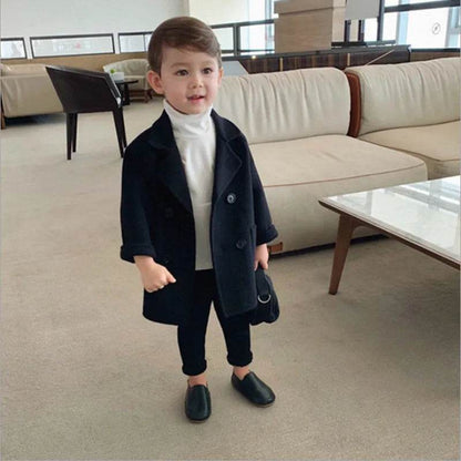 Children Winter Lapel Cardigan Jacket Kids - www.Shopthatapp.com