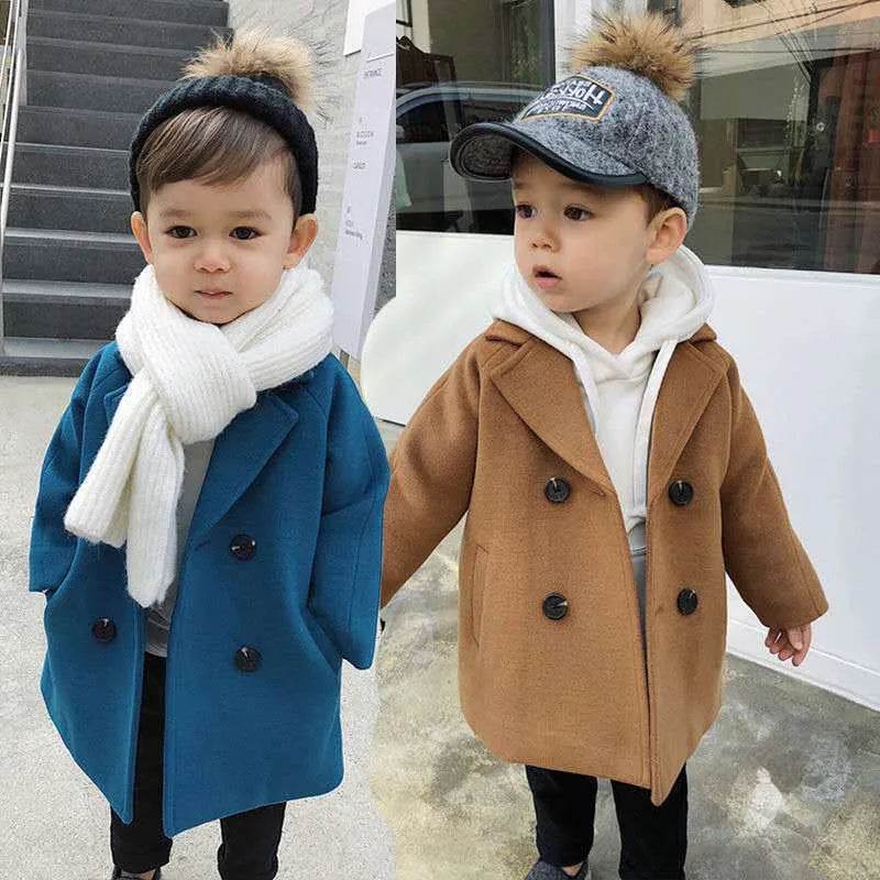 Children Winter Lapel Cardigan Jacket Kids - www.Shopthatapp.com