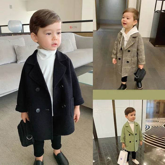 Children Winter Lapel Cardigan Jacket Kids - www.Shopthatapp.com