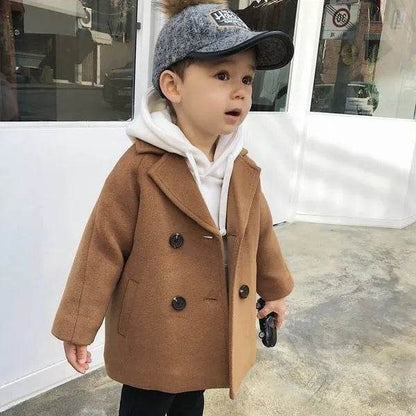 Children Winter Lapel Cardigan Jacket Kids - www.Shopthatapp.com