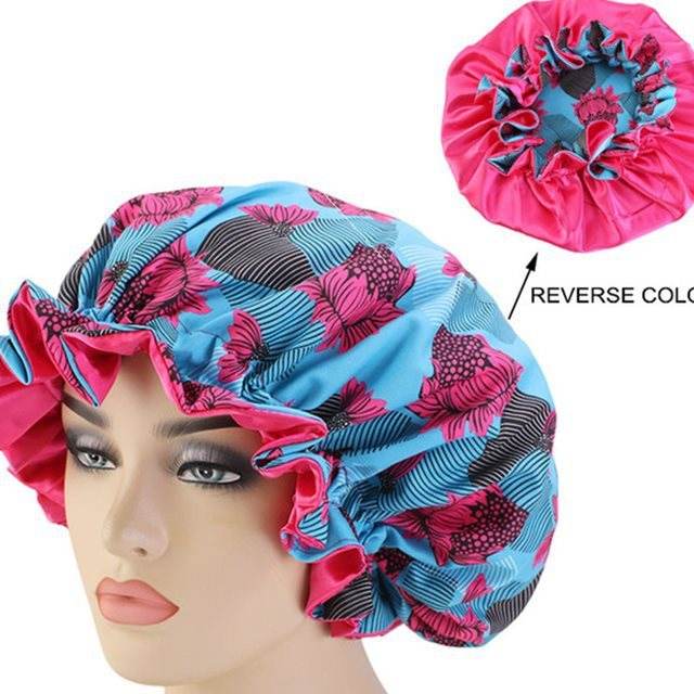 Bounce Curly Hair  Bonnet Women Night Sleep Cap - www.Shopthatapp.com