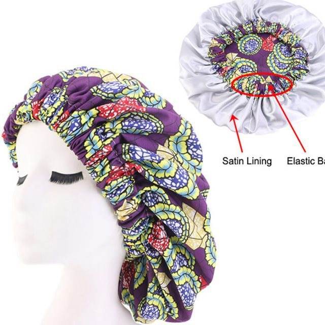 Bounce Curly Hair  Bonnet Women Night Sleep Cap - www.Shopthatapp.com