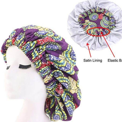 Bounce Curly Hair  Bonnet Women Night Sleep Cap - www.Shopthatapp.com