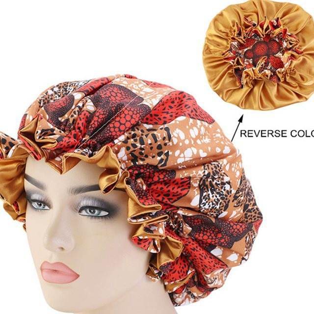 Bounce Curly Hair  Bonnet Women Night Sleep Cap - www.Shopthatapp.com