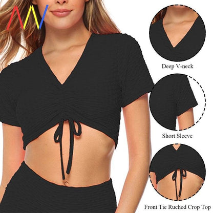 Tank Top Women Crop Gym Yoga Sport Bra Sports Shirts Workout - www.Shopthatapp.com