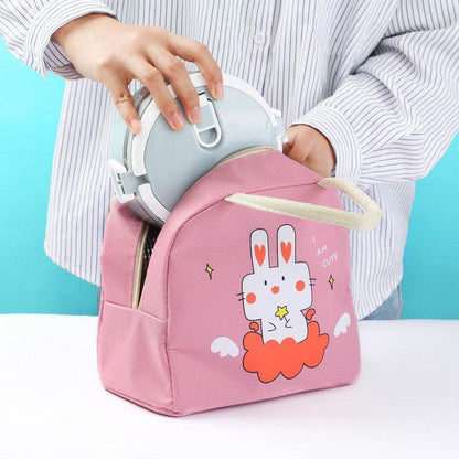 Girls Oxford Cloth Insulated Cartoon Lunch Bag for kids - www.Shopthatapp.com
