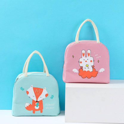 Girls Oxford Cloth Insulated Cartoon Lunch Bag for kids - www.Shopthatapp.com