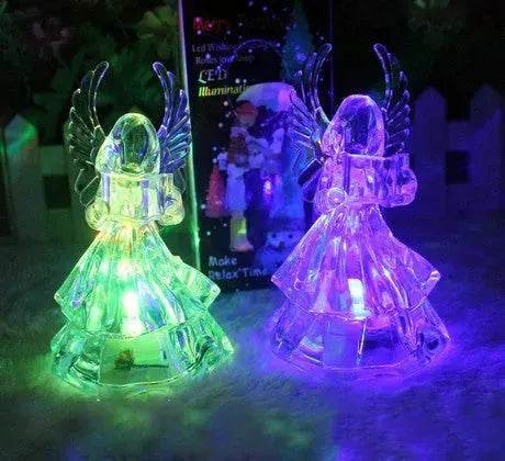 Colorful Acrylic Angel Night Light Christmas Gifts - www.Shopthatapp.com