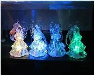 Colorful Acrylic Angel Night Light Christmas Gifts - www.Shopthatapp.com