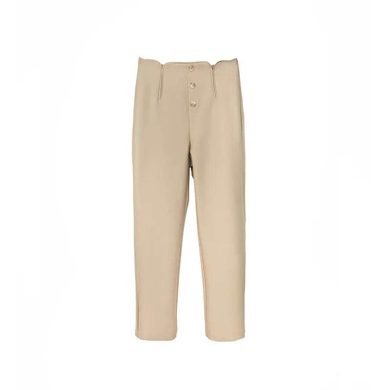 Petal Type Temperament High Waist Business Office Workwear Formal Trouser Pant Women - www.Shopthatapp.com