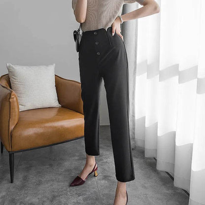 Petal Type Temperament High Waist Business Office Workwear Formal Trouser Pant Women - www.Shopthatapp.com
