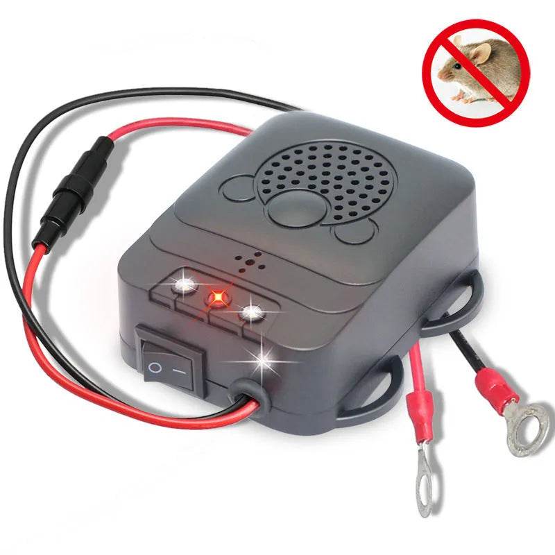 Car Rodent Repellent Animal Ultrasonic Rat Flashlight Deterrent-Trap 12V with LED Vehicle - www.Shopthatapp.com