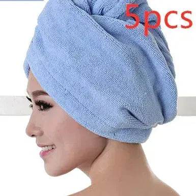 Women's Microfiber Hair Dryer Cap Absorbent Hair Towel. - www.Shopthatapp.com