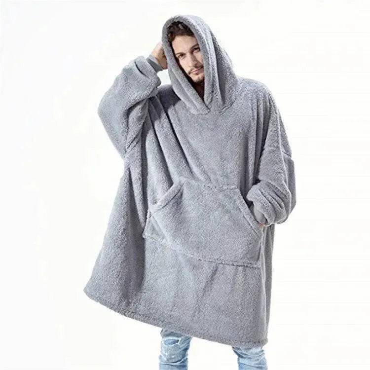 Thick Fleece Hooded Unisex Sweater Winter Double-sided Sweatshirt - www.Shopthatapp.com