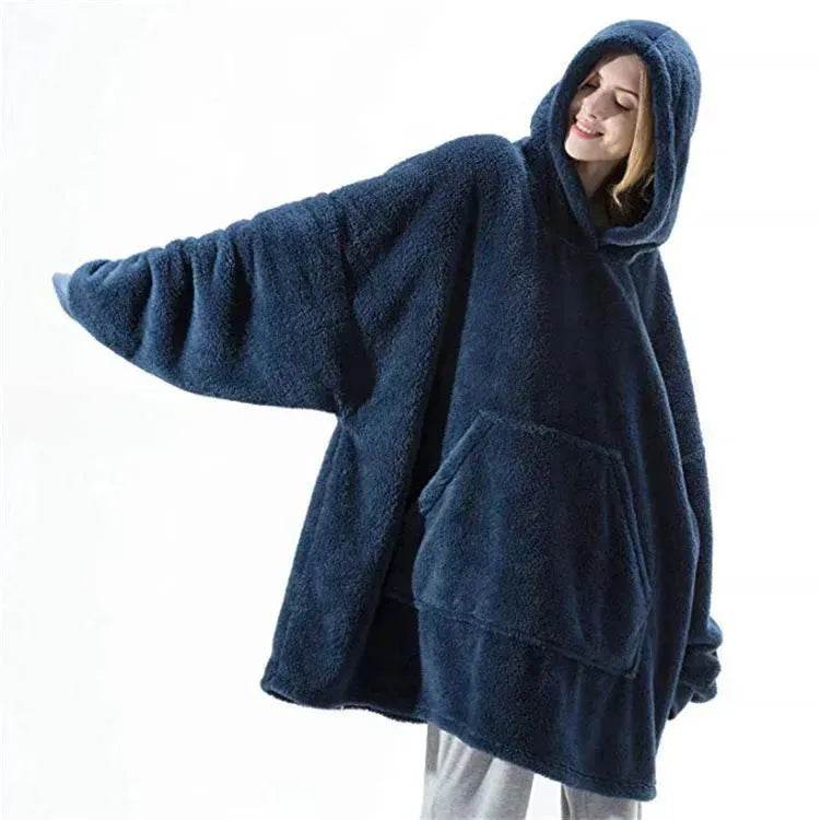 Thick Fleece Hooded Unisex Sweater Winter Double-sided Sweatshirt - www.Shopthatapp.com